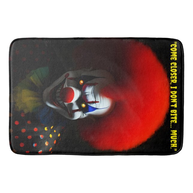 Creepy Clown Phobia Beängstigend Gag Custom Badematte (Vorderseite)