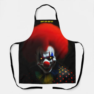 Creepy Clown Phobia Beängstigend Gag Custom Schürze