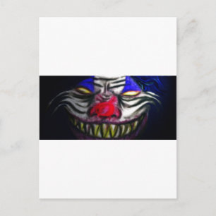 Creepy Clown Postkarte