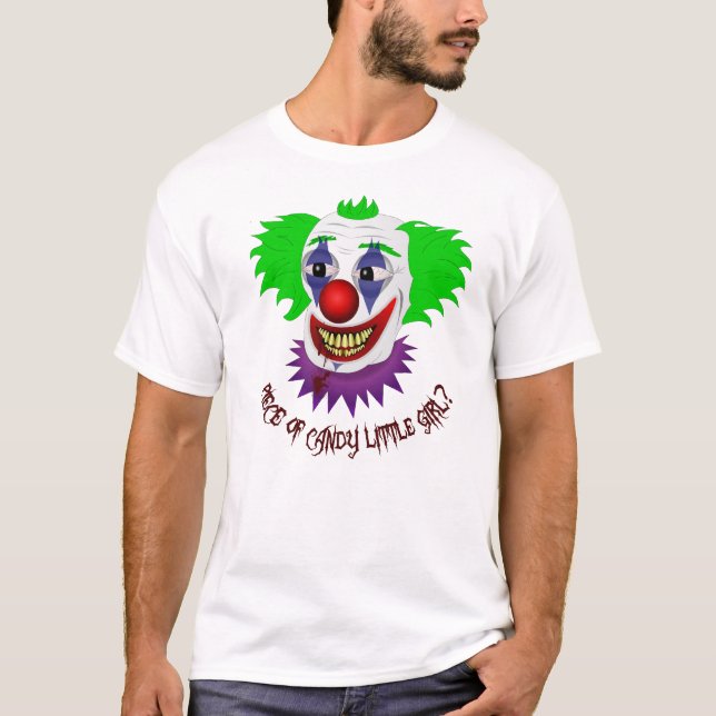 Creepy Clown-Shirt T-Shirt (Vorderseite)