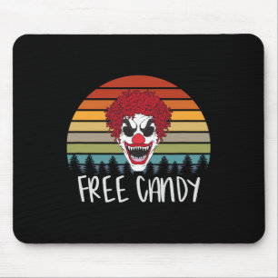 Creepy Clown Vintag Retro Beängstigend Evil Horror Mousepad