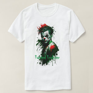 Creepy Clownfarben Spritzer T - Shirt
