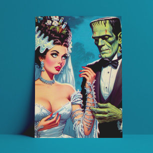 Creepy Couple Postkarte