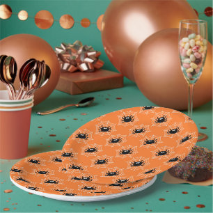 Creepy Crawlers Spiders Bugs Kobwebs Halloween Pappteller