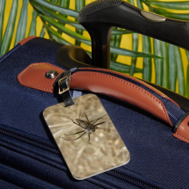 Creepy Crawly Spider Custom Luggage Tag Gepäckanhänger (Vorderseite Insitu 1)