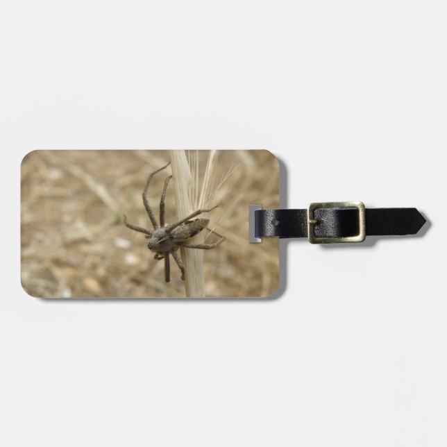 Creepy Crawly Spider Custom Luggage Tag Gepäckanhänger (Vorderseite horizontal)
