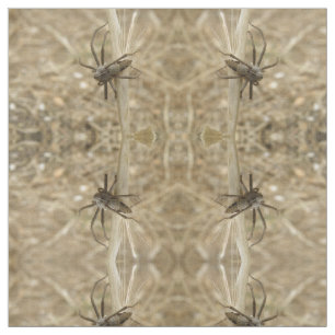 Creepy Crawly Spider Gemusterte Tierstoff Stoff