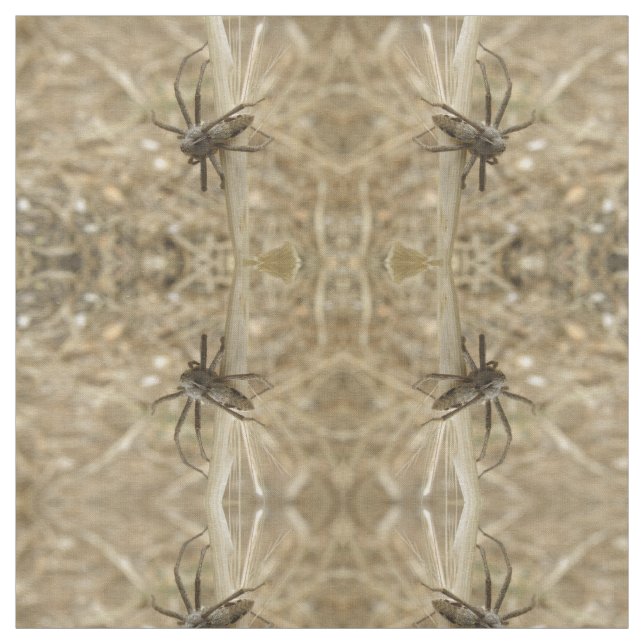 Creepy Crawly Spider Gemusterte Tierstoff Stoff (Muster)