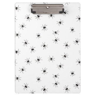 Creepy Crawly Spiders Klemmbrett
