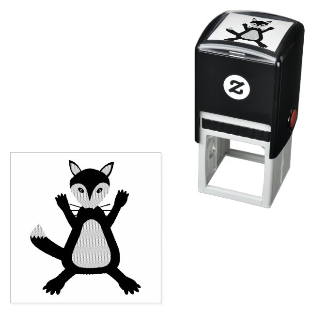 Creepy Cute Halloween Wolf Permastempel (Beispiel)