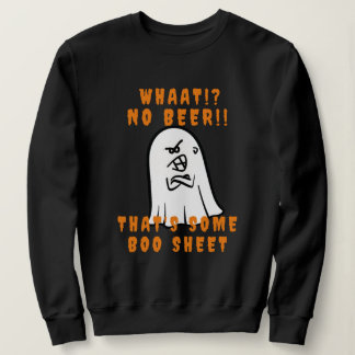 Creepy Das ist ein weißes Mesh Halloween-Geist Sweatshirt