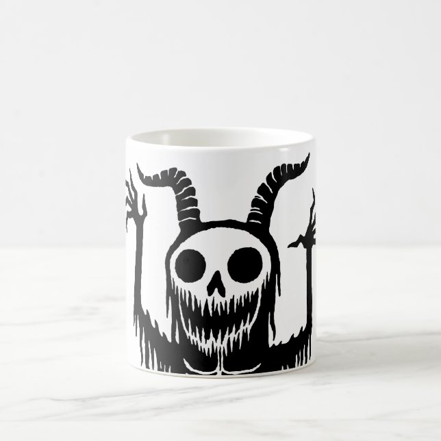 Creepy Demon Skull Kaffeetasse (Mittel)