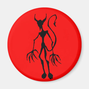 Creepy Devil Strichmännchen Magnet