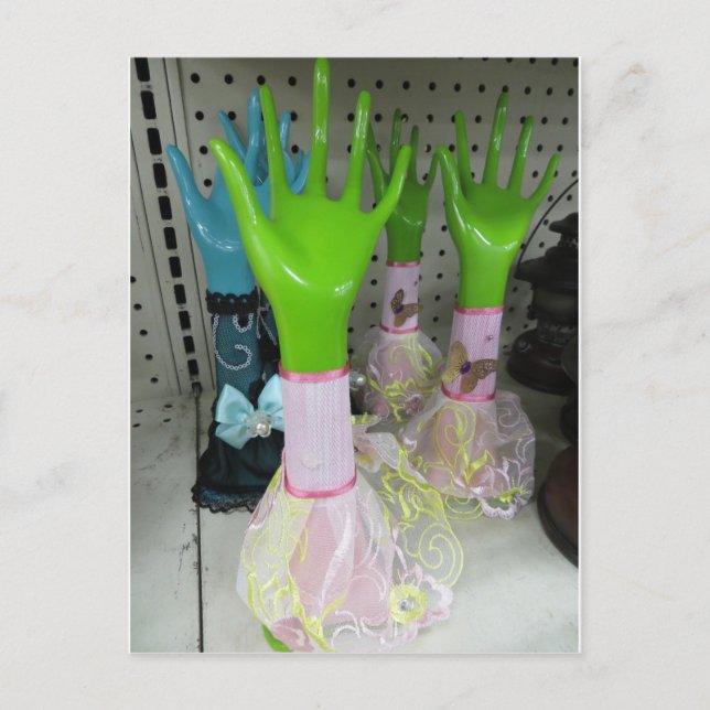 Creepy Discorporated Hands Postkarte (Vorderseite)