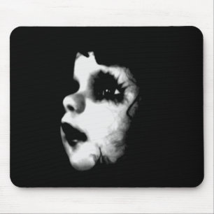 Creepy Doll Face Mousepad