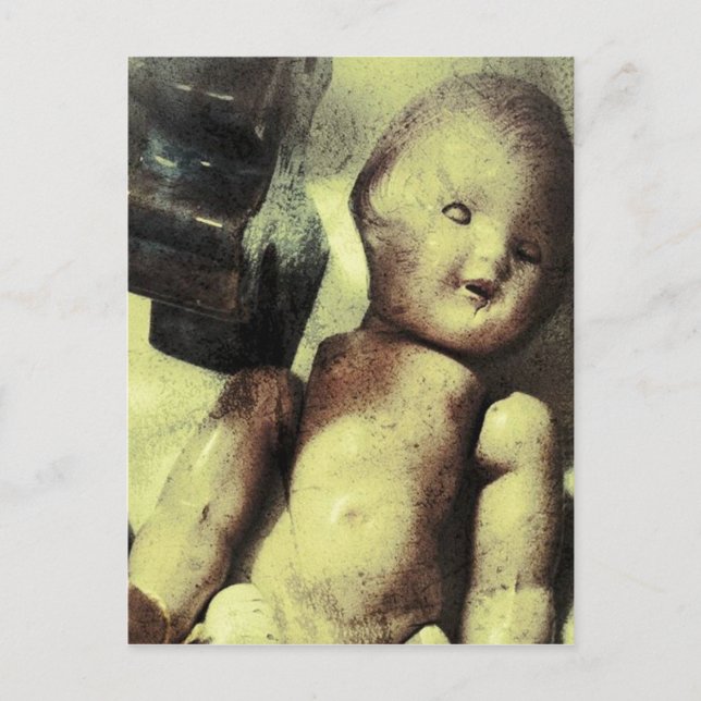 Creepy Doll Postkarte (Vorderseite)