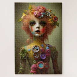 Creepy Doll - schwieriges Vintages Halloween Puzzle