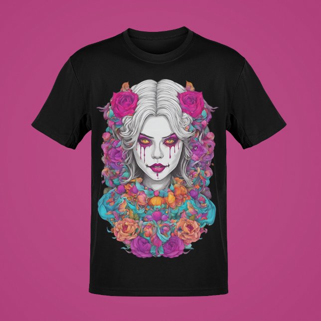 Creepy Dollhouse Old School Style Rose Bed Girl T-Shirt (Von Creator hochgeladen)