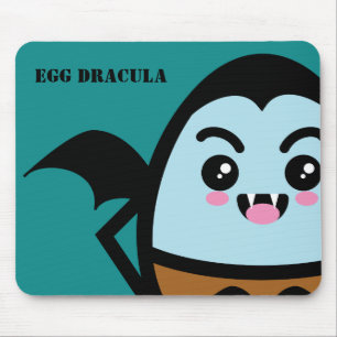 Creepy Egg Dracula - Halloween Mousepad