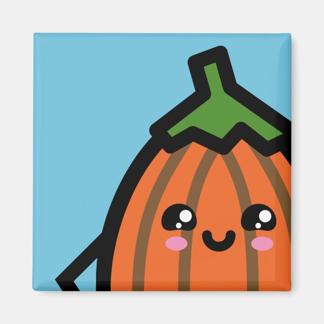 Creepy Egg Pumpkin - Halloween Magnet (Vorne)