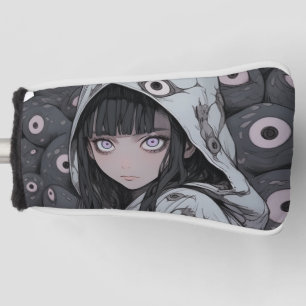 Creepy Eye Horror Anime Girl Golf Headcover
