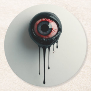 Creepy Eyeball mit Black Goo Untersetzer