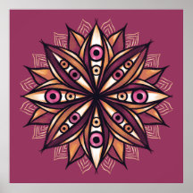 Creepy Eyes Psychedelische Blume Trippy Pink