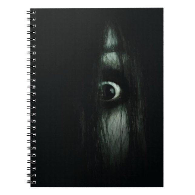 Creepy Eyes V01 Notizblock (Vorderseite)