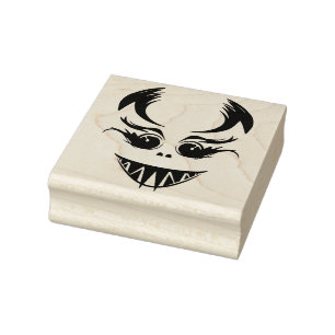 Creepy Face Gummistempel