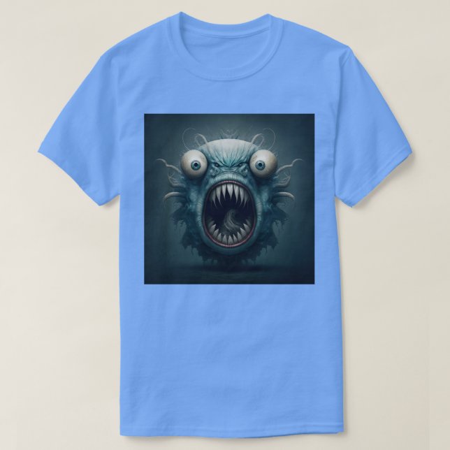 Creepy Fish Monster T-Shirt (Design vorne)