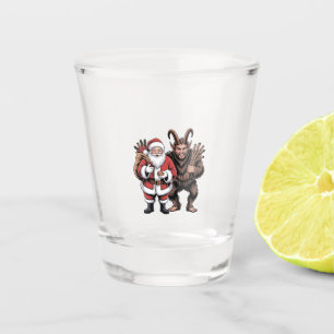 Creepy Funny Horror Santa Claus Krampus Weihnachte Schnapsglas