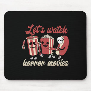 Creepy Funny Let's Watch Horror Filme Spooky Hall Mousepad