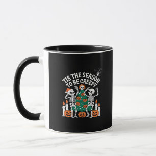 Creepy Funny Skeleton Halloween Spooky Tasse