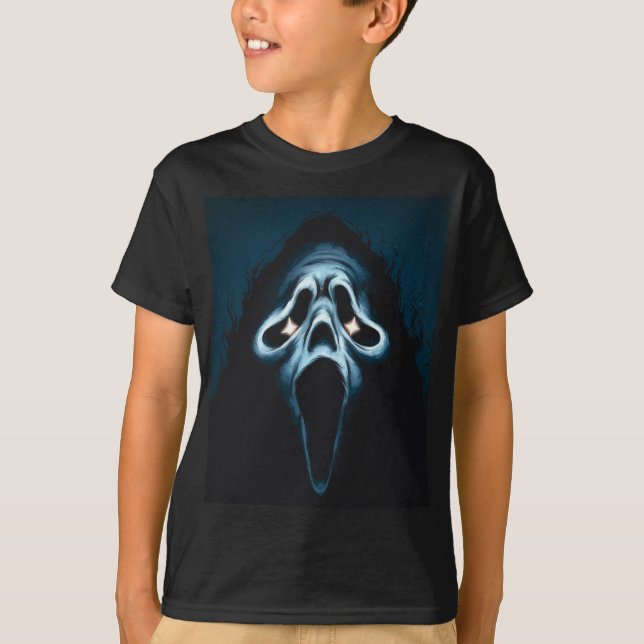 Creepy Ghost Face T Shirt (Vorderseite)