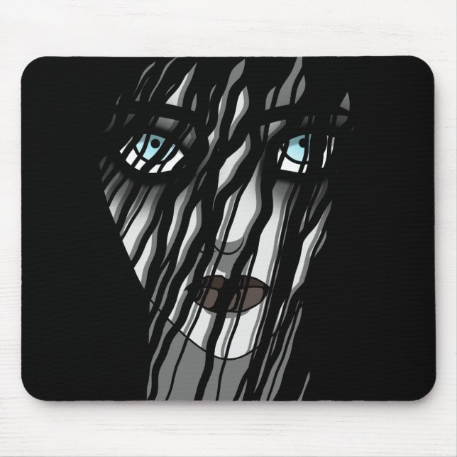 Creepy Ghost Lady Mousepad (Vorne)