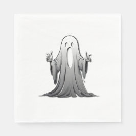 Creepy Ghost of Salem Serviette