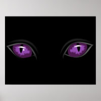 Creepy Glossy Animal oder Cat Eyes Dunkel Nacht