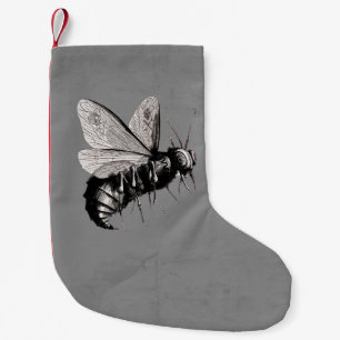 Creepy Gothic Bee Skull Wings Insekt Kleiner Weihnachtsstrumpf