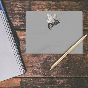 Creepy Gothic Bee Skull Wings Insekt Post-it Klebezettel