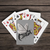 Creepy Gothic Bee Skull Wings Insekt