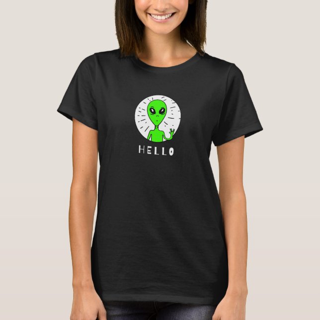Creepy Green Alien T-Shirt (Vorderseite)