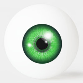 Creepy Green Eyeball Iris Tennis Ball Tischtennisball