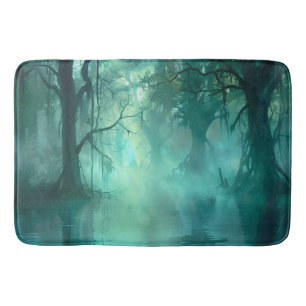 Creepy Green Swamp Badematte