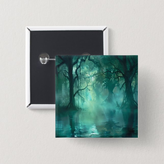 Creepy Green Swamp Button (Vorne & Hinten)