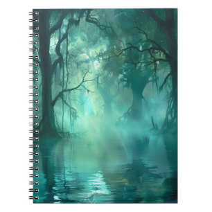 Creepy Green Swamp Notizblock