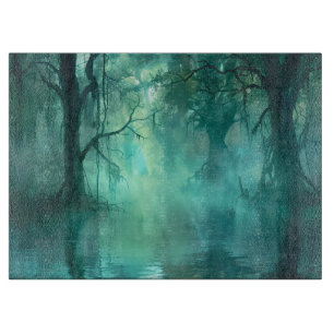 Creepy Green Swamp Schneidebrett