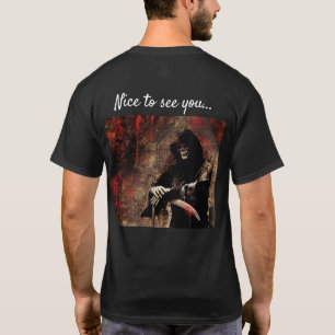 Creepy Grim Sensenmann Gruß T-Shirt