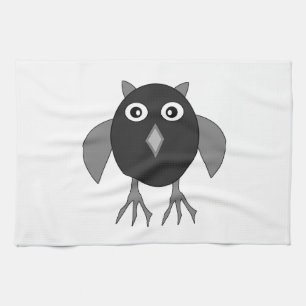 Creepy Halloween Owl Küchentuch