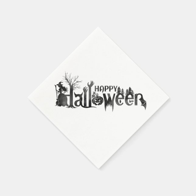 Creepy Halloween Paper Napkins Serviette (Ecke)