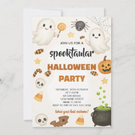 Creepy-Halloween-Party-Karte Einladung